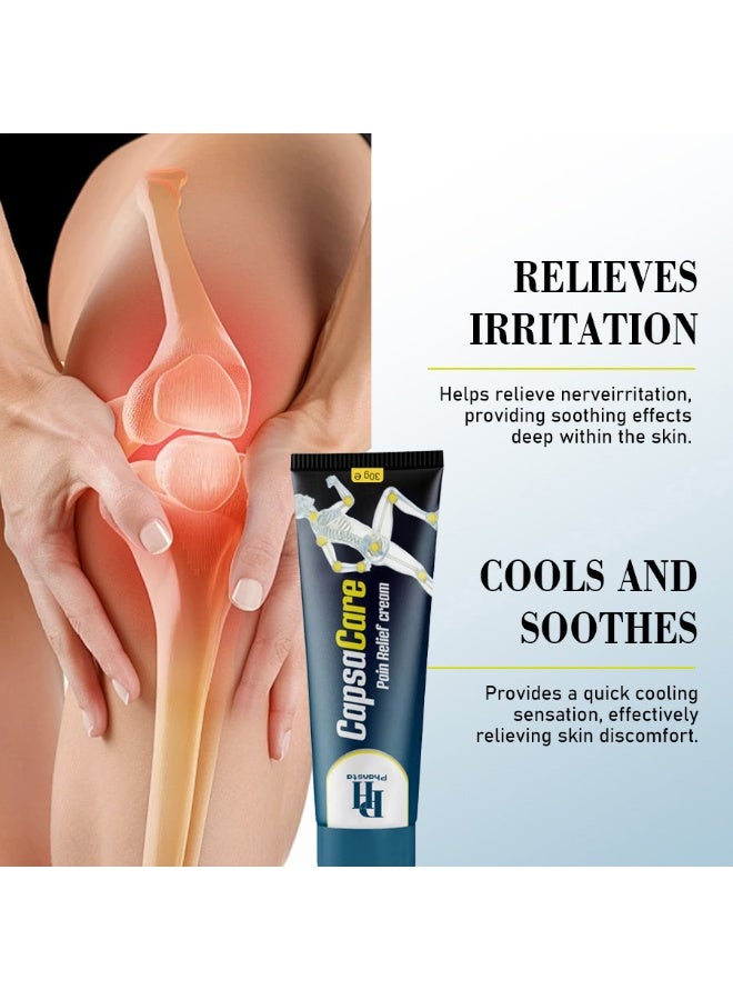 PHANSTA 2-Pack Fast-Acting Pain Relief Cream, Sports Joint Pain Relief Ointment, 30g Deeply Soothing Formula - Image 4